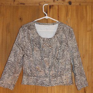 EUC Worthington size L structured crop jacket